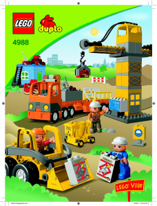 Handleiding Lego set 4988 Duplo Bouwplaats