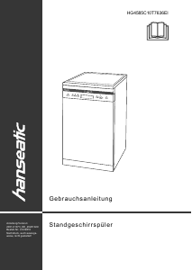 Handleiding Hanseatic HG4585C10T7636EI Vaatwasser