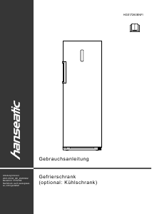 Manual Hanseatic HGS17260ENFI Freezer