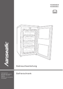 Bedienungsanleitung Hanseatic HGS8555ES Gefrierschrank