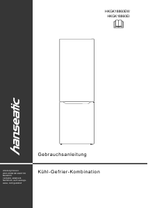 Bedienungsanleitung Hanseatic HKGK18860EI Kühl-gefrierkombination