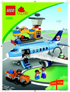 Bedienungsanleitung Lego set 5595 Duplo Grosser Flughafen