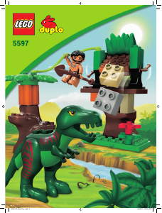 Manual Lego set 5597 Duplo Dino trap