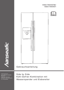 Manual Hanseatic HSBS17990WEFI Fridge-Freezer