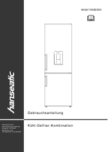 Bedienungsanleitung Hanseatic HKGK17455EWDI Kühl-gefrierkombination