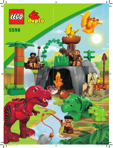 Manual Lego set 5598 Duplo Dino valley