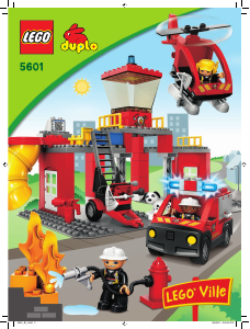 Handleiding Lego set 5601 Duplo Brandweerkazerne