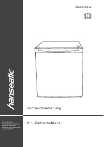 Manual Hanseatic HMGS5144FW Refrigerator