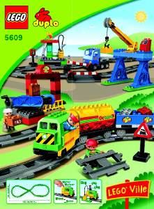 Manuale Lego set 5609 Duplo Il grande treno merci e il centro di smistamento