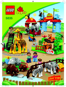 Manual Lego set 5635 Duplo Big city zoo