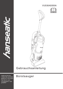 Handleiding Hanseatic VUS30ASS50A Stofzuiger