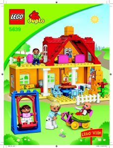 Manual Lego set 5639 Duplo Family house