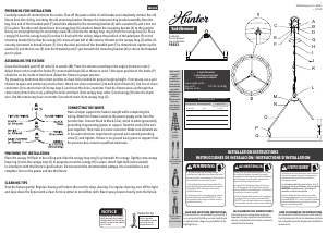 Manual de uso Hunter 19033 Saddlewood Lámpara