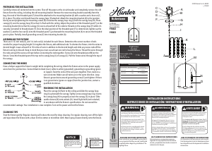 Manual Hunter 19083 Dukestown Lamp