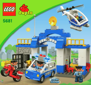 Manual Lego set 5681 Duplo Police station