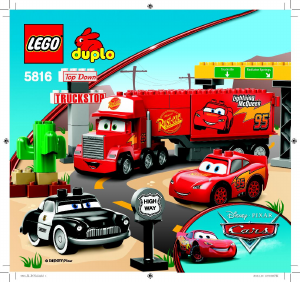 Bruksanvisning Lego set 5816 Duplo Mack på väg