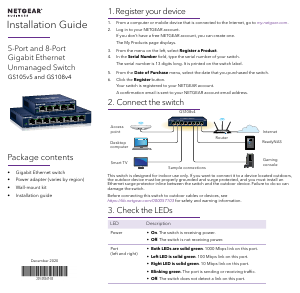 Handleiding Netgear GS105v5 Switch