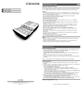 Handleiding Philips SCB5365NB Batterijlader
