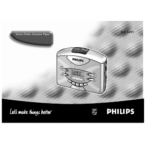 Manual Philips AQ6691 Gravador de cassetes