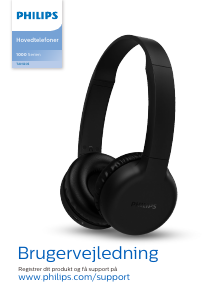Brugsanvisning Philips TAH1205BK Hovedtelefon