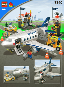 Handleiding Lego set 7840 Duplo Vliegveld actieset