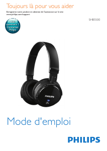 Mode d’emploi Philips SHB5500WT Casque