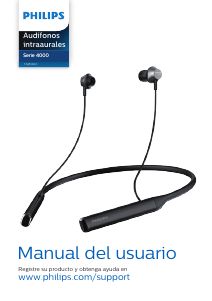 Manual de uso Philips TAPN402BK Auriculares