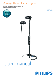 Handleiding Philips SHB5850GN Koptelefoon