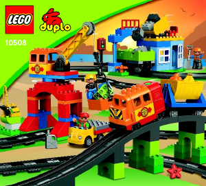 Bedienungsanleitung Lego set 10508 Duplo Eisenbahn Super Set