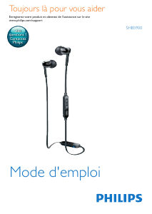 Mode d’emploi Philips SHB5900BK Casque