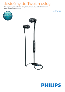 Instrukcja Philips SHB5850WT Słuchawki