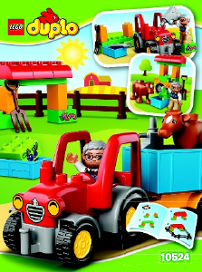 Manual Lego set 10524 Duplo Farm tractor