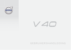 Handleiding Volvo V40 (2017)