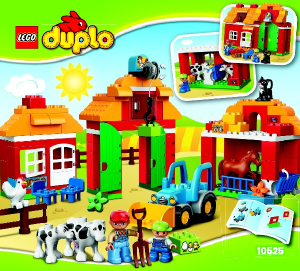 Manual Lego set 10525 Duplo Big farm