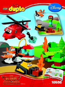 Manual Lego set 10538 Duplo Fire and rescue team
