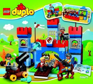 Manual Lego set 10577 Duplo Big royal castle
