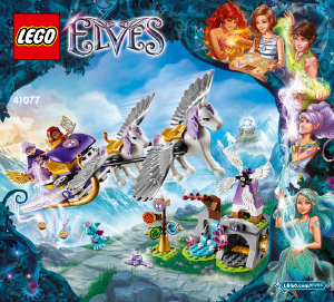 Manual Lego set 41077 Elves Airas pegasus sleigh