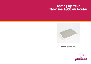 Manual Thomson TG585v& (Plusnet) Router