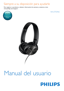 Manual de uso Philips SHL3750NC Auriculares