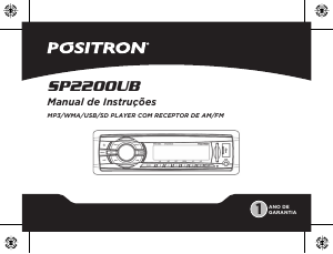 Manual Pósitron SP2200 UB Auto-rádio