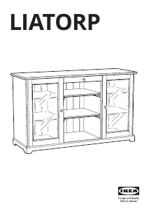Manual IKEA LIATORP (145x87) Display Cabinet