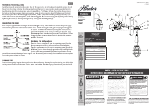 Manual de uso Hunter 19040 Starklake Lámpara