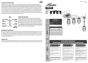 Manual de uso Hunter 19052 Starklake Lámpara