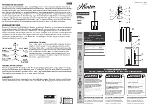 Manual de uso Hunter 19084 Squire Lámpara