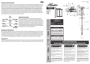 Manual de uso Hunter 19125 Astwood Lámpara