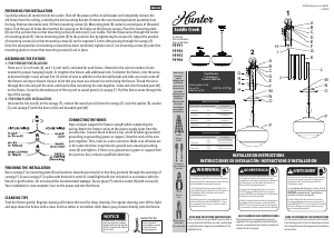 Manual de uso Hunter 19192 Saddle Lámpara