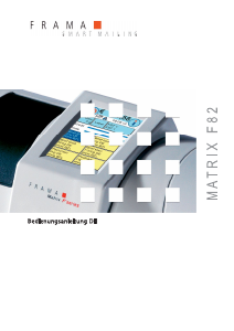 Bedienungsanleitung Frama Matrix F82 Frankiermaschine