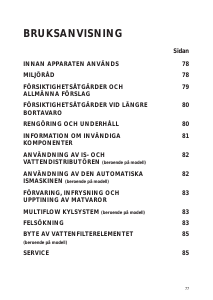 Bruksanvisning Bauknecht KSN PLATINUM 5 IN Kyl-frys