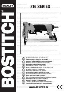 Handleiding Bostitch 21671B-LE-E Tacker