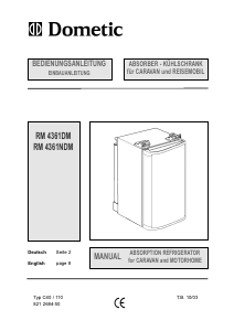 Manual Electrolux RM4361DM Refrigerator